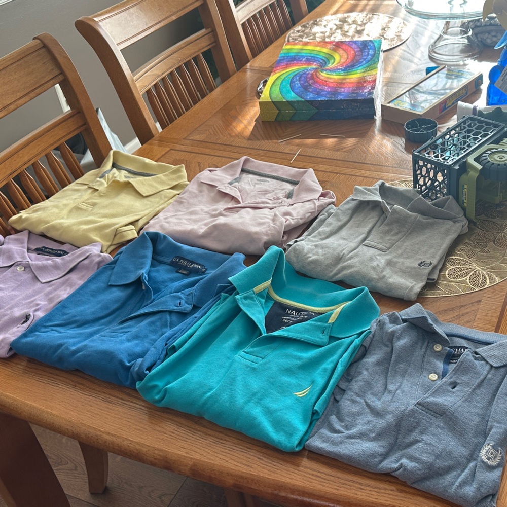 Polo by Ralph Lauren Men's Shirts in Blue, Gray, and Pink